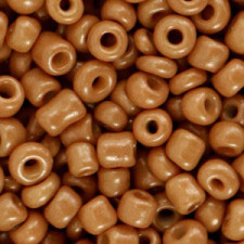 Seed beads 6/0 (4mm) Honeycomb brown